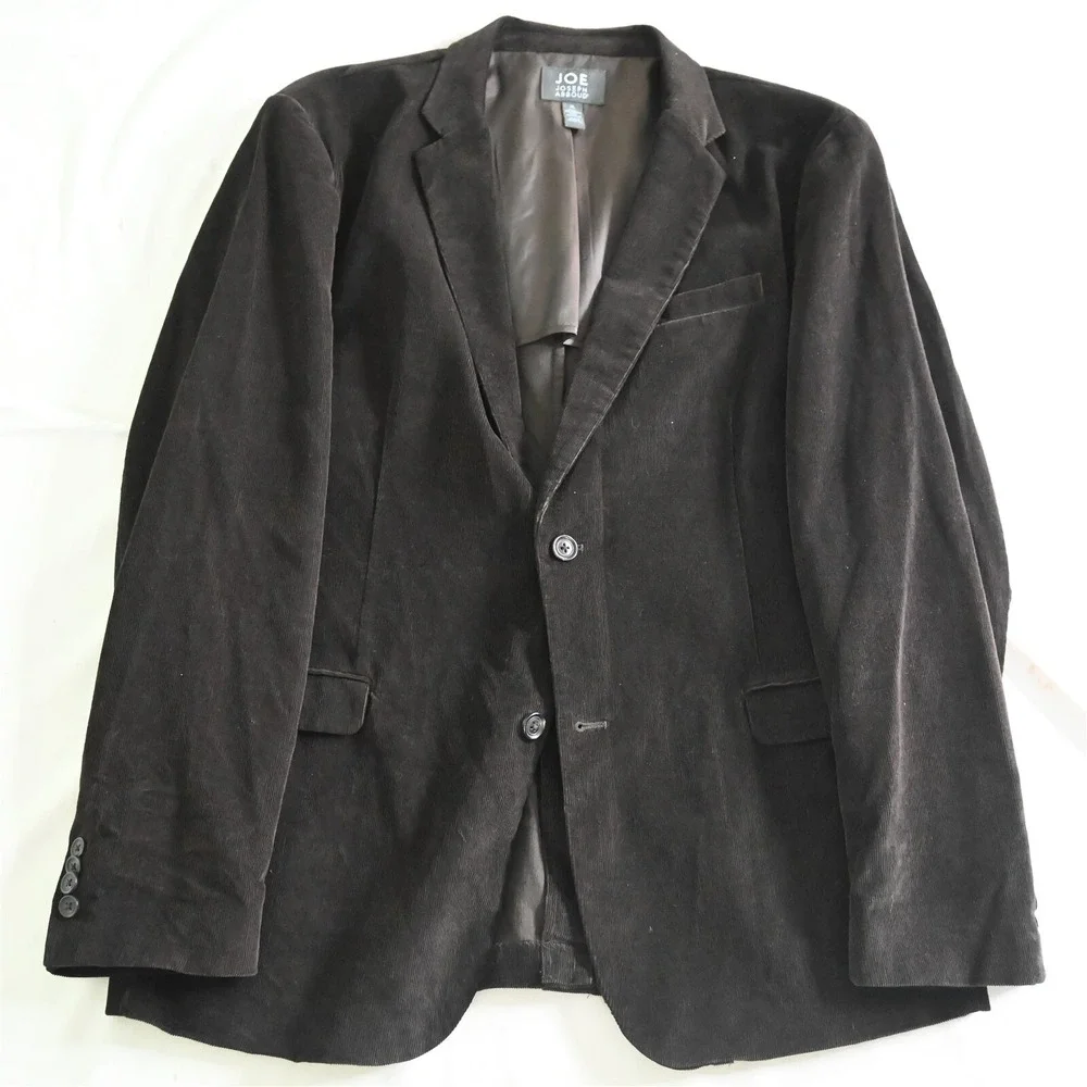 Joseph Abboud XL Brown Corduroy Mens Blazer Suit‎ Jacket Sport Coat